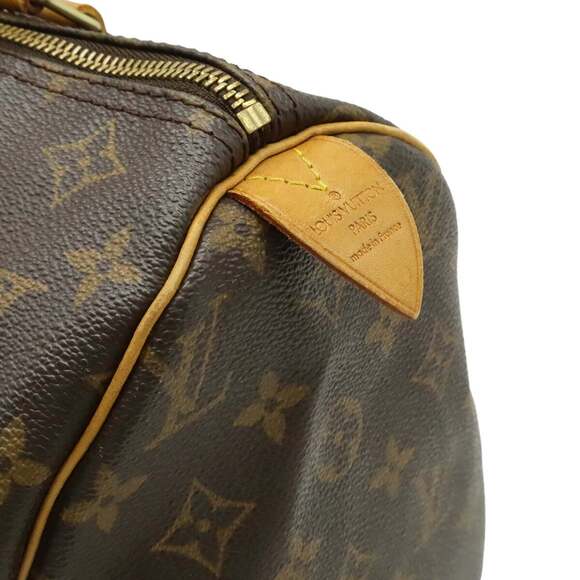 LOUIS VUITTON Authentic Brown Monogram Speedy 30 Boston Bag - Picture 10 of 10